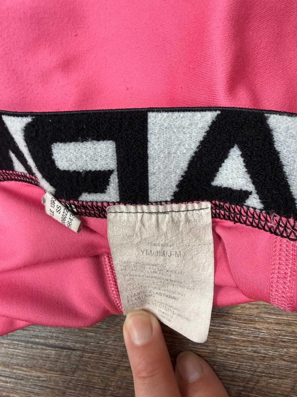 Under Armour Hot Pink Racerback Crop Top & Logo Waistband Shorts - Picture 3 of 4